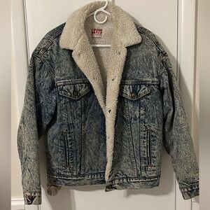 Vintage 1980s Levi’s Sherpa Denim Jacket